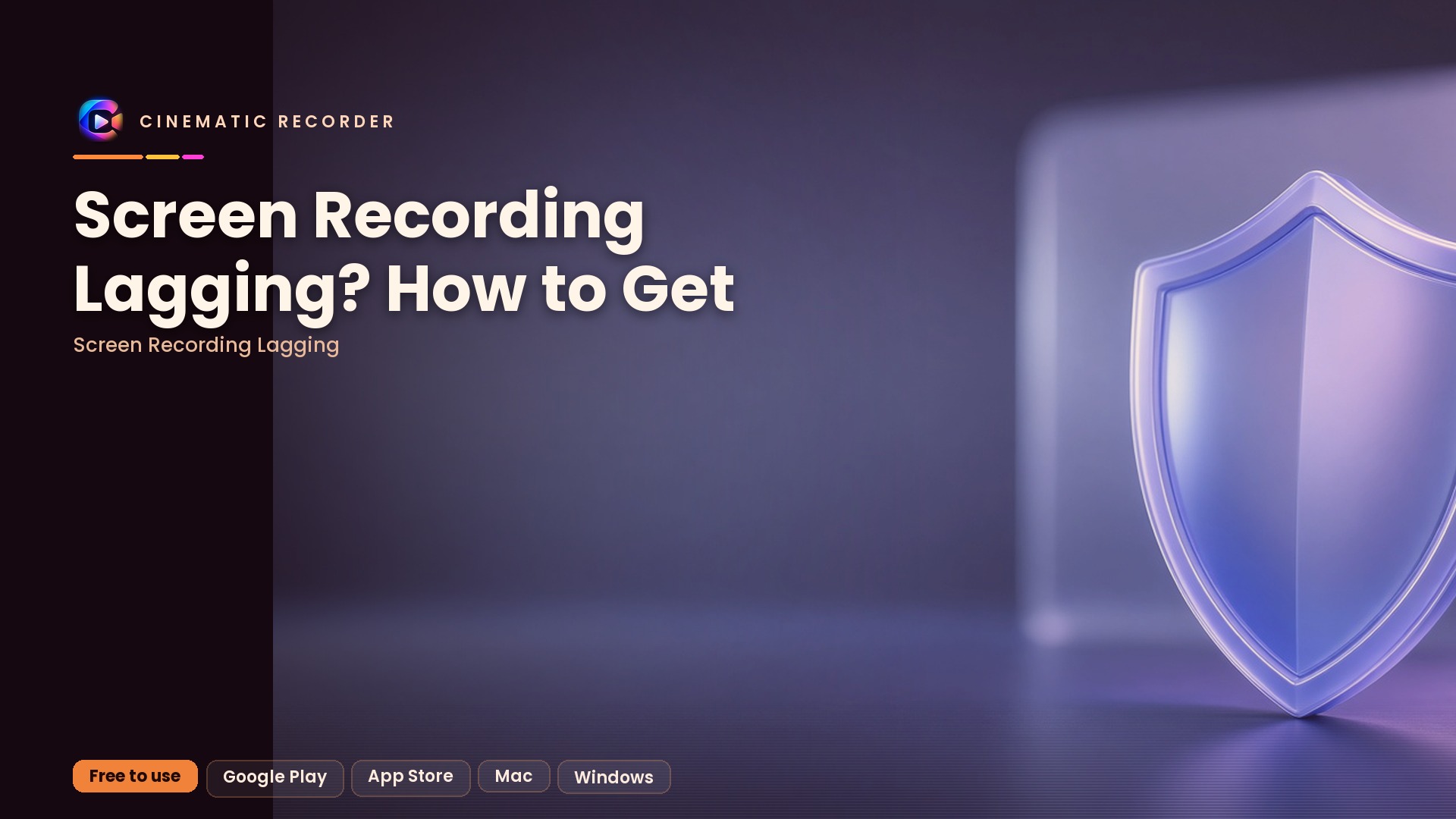 screen recording lagging