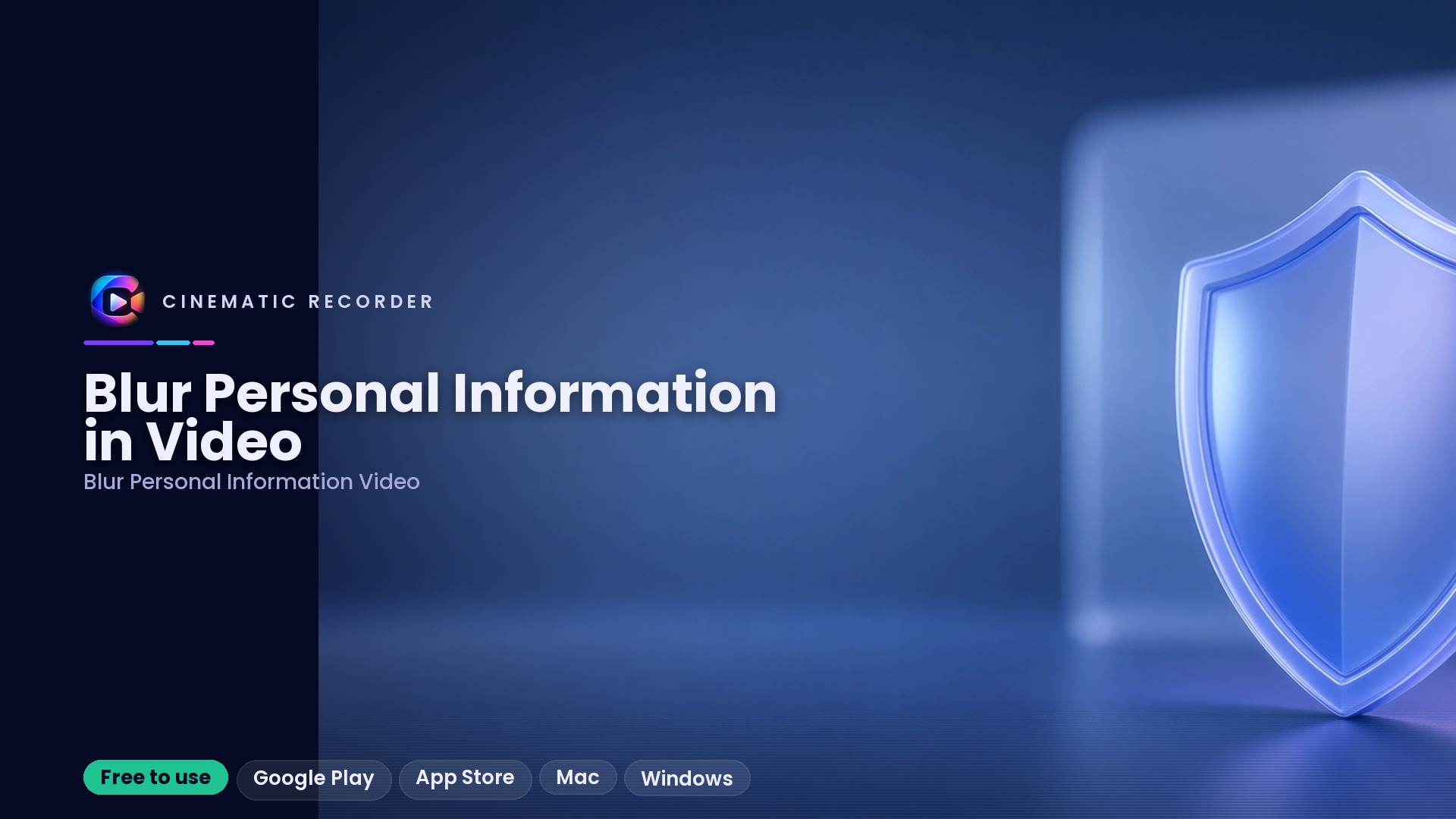 blur personal information video