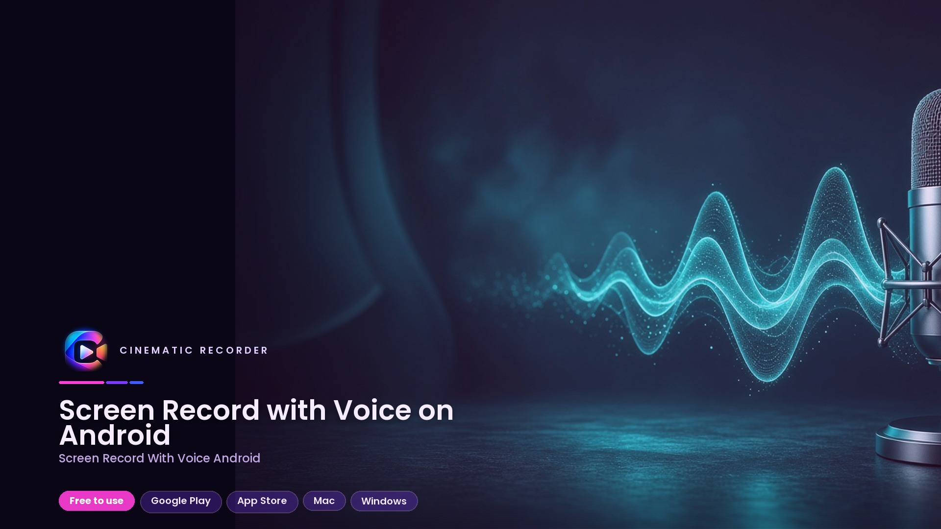 screen record with voice android